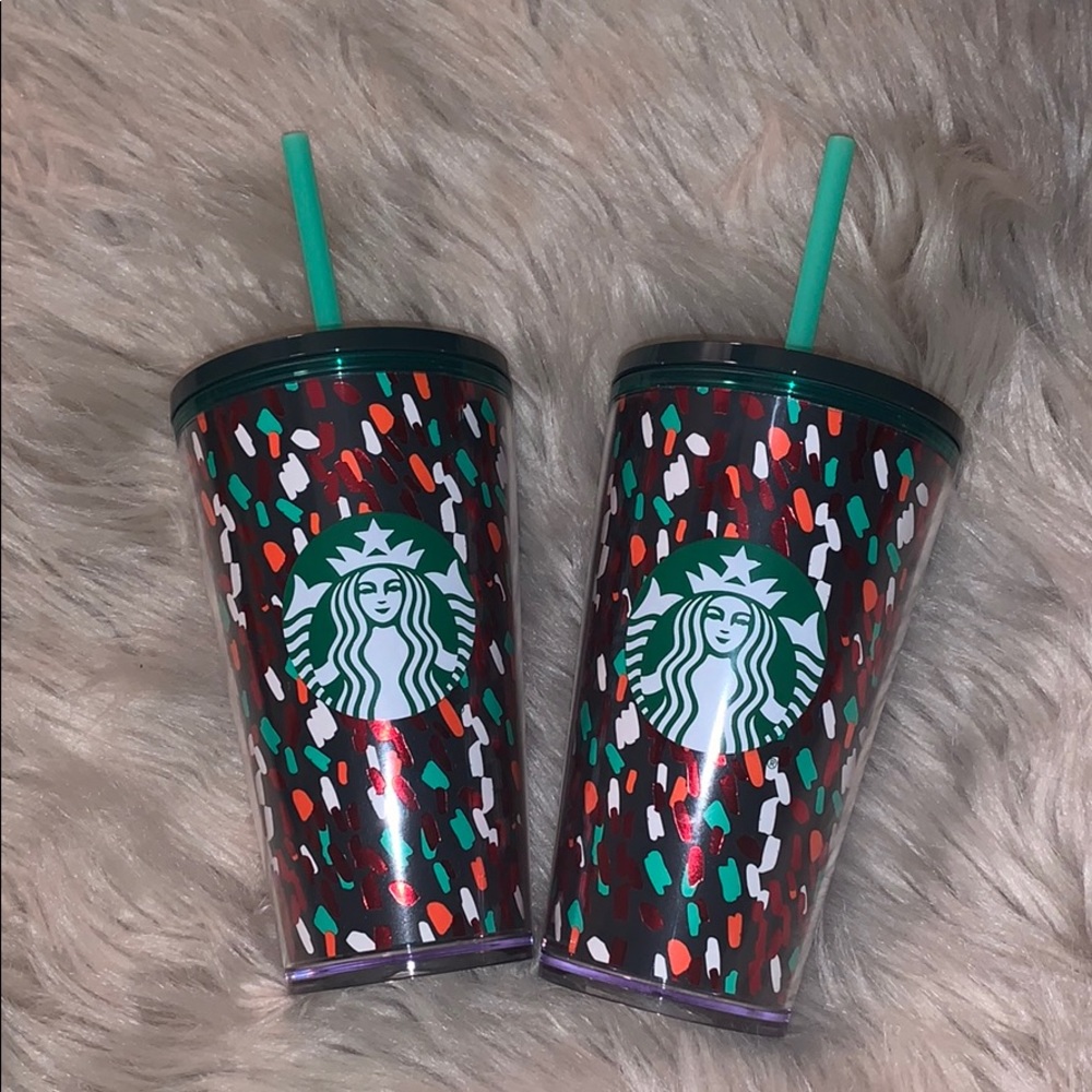 🎉 2 Confetti grande Starbucks tumblers 🎉